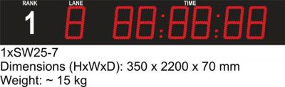 D-1xSW25-7-I — табло для плавания — Плавание