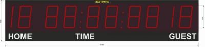 D-LINE600-O-6 2X19-E1 — футбольное табло — Футбол